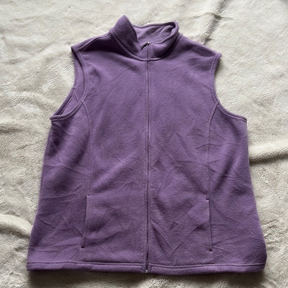 L.L.Bean Lavender Fleece Vest – Size XL | Cozy Layer | Transitional Staple | - Picture 1 of 6